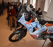 Balys Bardauskas motociklo palydėtuves surengė &Scaron;ilalės rajone, Laukuvos gimnazijoje