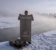 &bdquo;The Coldest Ride&ldquo;: &scaron;alčio pojūčiams užtvirtinti &ndash; krosas ir maudynės -45 laipsnių &scaron;altyje