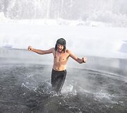 &bdquo;The Coldest Ride&ldquo;: &scaron;alčio pojūčiams užtvirtinti &ndash; krosas ir maudynės -45 laipsnių &scaron;altyje