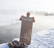 &bdquo;The Coldest Ride&ldquo;: &scaron;alčio pojūčiams užtvirtinti &ndash; krosas ir maudynės -45 laipsnių &scaron;altyje