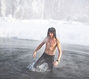 &bdquo;The Coldest Ride&ldquo;: &scaron;alčio pojūčiams užtvirtinti &ndash; krosas ir maudynės -45 laipsnių &scaron;altyje