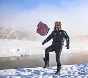 &bdquo;The Coldest Ride&ldquo;: &scaron;alčio pojūčiams užtvirtinti &ndash; krosas ir maudynės -45 laipsnių &scaron;altyje
