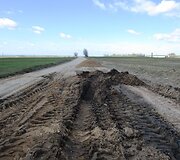 Pažeistos rajoninių kelių dangos