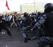 V.Putino inauguracijos i&scaron;vakarėse - kruvinas opozicijos mitingas