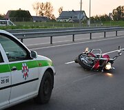 Motociklo avarija Molėtų plente