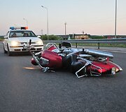 Motociklo avarija Molėtų plente