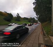 A juosta Vilniuje, Ukmergės gatvėje: kai nebudi policija, srautas ja padidėja