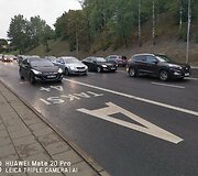 A juosta Vilniuje, Ukmergės gatvėje: kai nebudi policija, srautas ja padidėja