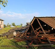 Po &scaron;kvalo Tauragės rajone Žygaičių kaime žmonės puolė gelbėti gyvulius