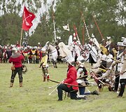 Lietuvos kariuomenės Garbės sargybos kuopos kariai dalyvavo Žalgirio mū&scaron;io inscenizacijoje Griunvalde (Lenkija)