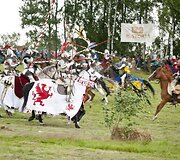 Lietuvos kariuomenės Garbės sargybos kuopos kariai dalyvavo Žalgirio mū&scaron;io inscenizacijoje Griunvalde (Lenkija)