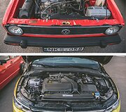 A&scaron;tuntos kartos VW Golf susitikimas su proseneliu 