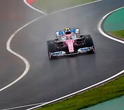 Nugalėtojas Lanceas Strollas. &bdquo;Formulės 1&ldquo; kvalifikacija Turkijoje vyko permainingomis oro sąlygomis