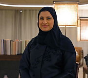 JAE kosmoso agentūros vadovė ir &scaron;alies auk&scaron;tųjų technologijų ministrė Sarah Al-Amiri