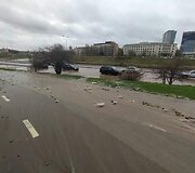 Vilnius, patvinusi Upės gatvė