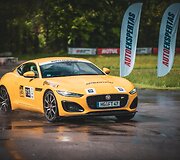 Žilvinas Pekarskas ir Giedrius Žiura nugalėjo  Press Rally 5000+ žurnalistų įskaitoje vairuodami Jaguar F-Type