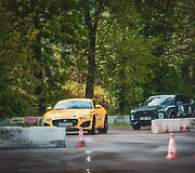 Žilvinas Pekarskas ir Giedrius Žiura nugalėjo  Press Rally 5000+ žurnalistų įskaitoje vairuodami Jaguar F-Type