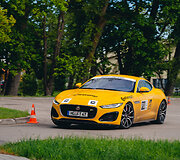 Žilvinas Pekarskas ir Giedrius Žiura nugalėjo  Press Rally 5000+ žurnalistų įskaitoje vairuodami Jaguar F-Type