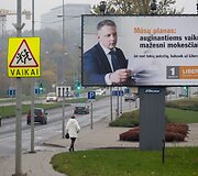 Politinė reklama Vilniuje rinkimų dieną
