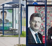 Politinė reklama Vilniuje rinkimų dieną