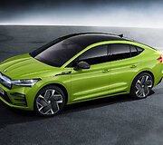 &Scaron;koda pristatė didžiausią ir galingiausią elektromobilį Enyaq Coupe RS iV