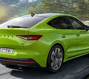 &Scaron;koda pristatė didžiausią ir galingiausią elektromobilį Enyaq Coupe RS iV