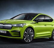 &Scaron;koda pristatė didžiausią ir galingiausią elektromobilį Enyaq Coupe RS iV