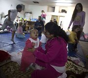 Izraeliečių slėptuvė nuo palestiniečių raketų Beersheva pasienio miestelyje.