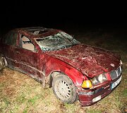 Naktinė BMW avarija