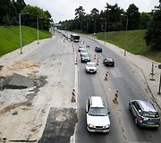 Transporto spūstis Vilniuje po ilgojo savaitgalio