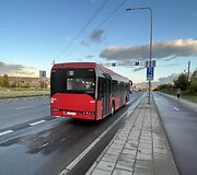 A juosta Pilaitės pr. gali važiuoti tik vie&scaron;asis transportas