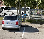Buvusi nemokama Neringos savivaldybės įkrovimo stotelė Juodkrantėje