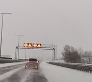 Lietuvos keliuose siaučia pūga: automagistralė Kaunas - Vilnius