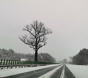 Lietuvos keliuose siaučia pūga: automagistralė Kaunas - Vilnius