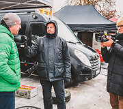 &bdquo;7bet Winter Rally Auk&scaron;taitija&ldquo; techninė zona prie&scaron; startą