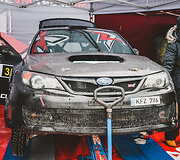 &bdquo;7bet Winter Rally Auk&scaron;taitija&ldquo; techninė zona prie&scaron; startą