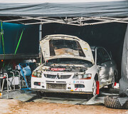 &bdquo;7bet Winter Rally Auk&scaron;taitija&ldquo; techninė zona prie&scaron; startą