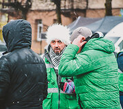 &bdquo;7bet Winter Rally Auk&scaron;taitija&ldquo; techninė zona prie&scaron; startą