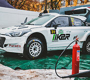 &bdquo;7bet Winter Rally Auk&scaron;taitija&ldquo; techninė zona prie&scaron; startą