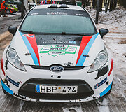 &bdquo;7bet Winter Rally Auk&scaron;taitija&ldquo; techninė zona prie&scaron; startą