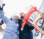  &bdquo;Red Bull Jump & Freeze&ldquo; renginys Vilniuje ant Tauro kalno
