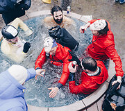  &bdquo;Red Bull Jump & Freeze&ldquo; renginys Vilniuje ant Tauro kalno