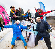 &bdquo;Red Bull Jump & Freeze&ldquo; renginys Vilniuje ant Tauro kalno