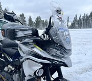 &bdquo;Baltic to Arctic 2&ldquo;: K. Mieliauskas motociklu kirto poliarinį ratą ir papasakojo apie važiavimą &scaron;altyje