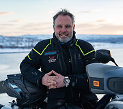 &bdquo;Baltic to Arctic 2&ldquo;: prie Nordkapo motociklu artėjantį K. Mieliauską užklupo vėjas
