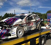 Ralis &bdquo;Kauno ruduo 2013&ldquo;: kas po avarijos liko i&scaron; Vytauto &Scaron;vedo automobilio 