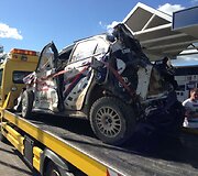Ralis &bdquo;Kauno ruduo 2013&ldquo;: kas po avarijos liko i&scaron; Vytauto &Scaron;vedo automobilio 