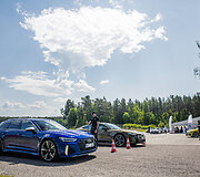 Audi RS5 ir S3 bandymai Nemuno žiede
