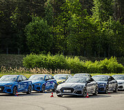 Audi RS5 ir S3 bandymai Nemuno žiede