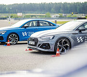 Audi RS5 ir S3 bandymai Nemuno žiede